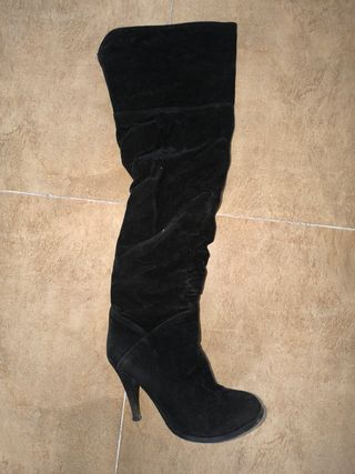 Botas altas negras tacón