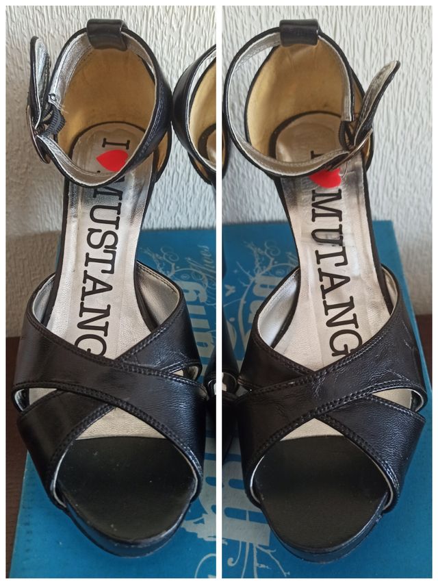 Tacones Mustang negros 38