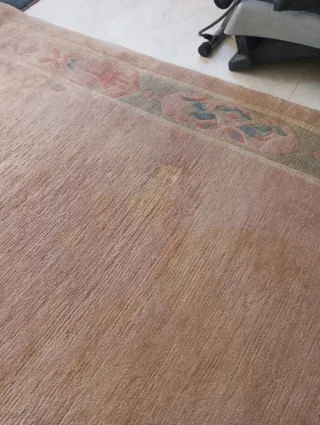 Alfombra lana beige/rosa 2,5x3,1m