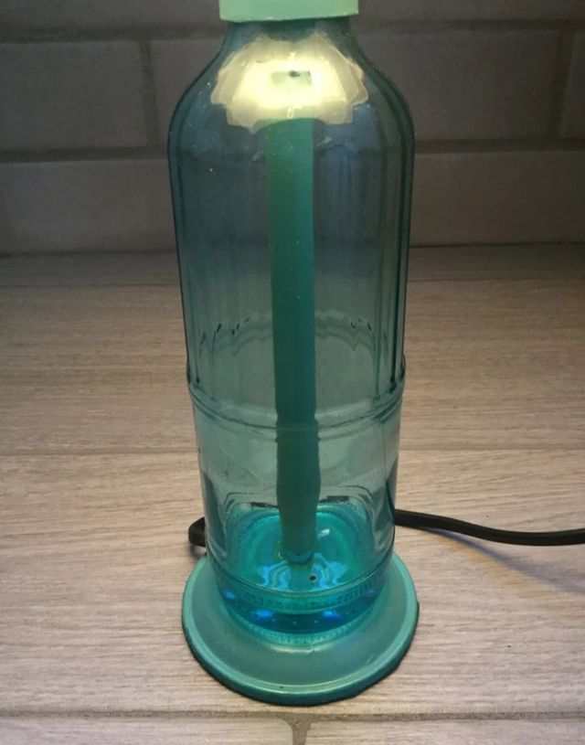 IDEA REGALO. 2 LÁMPARAS ARTESANAL MATERIALES RECIC