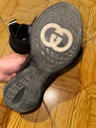 Zapatillas Gucci Running negras, muy buen estado, 