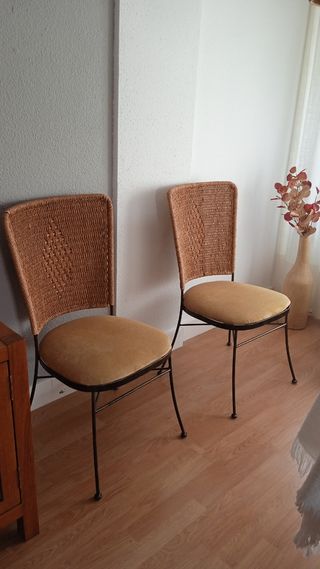 Sillas mimbre - 4 sillas