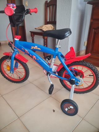 Bicicleta Spiderman de Aluminio 14" niño
