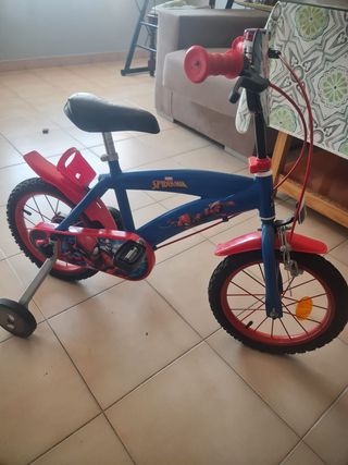 Bicicleta Spiderman de Aluminio 14" niño