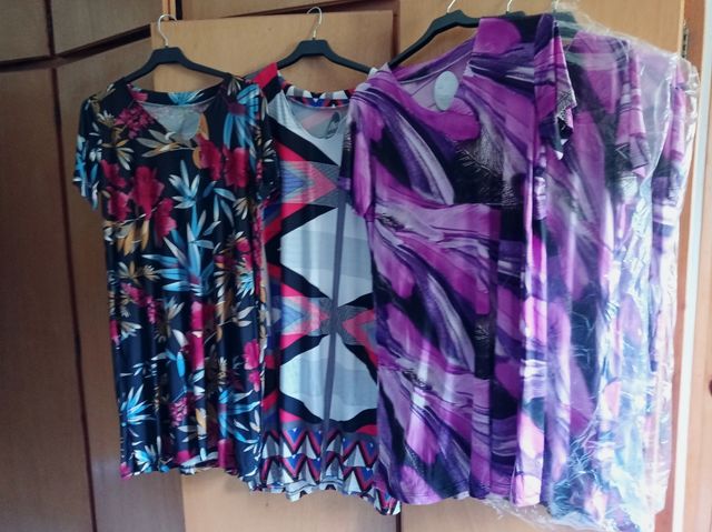 Vestidos playeras estampados