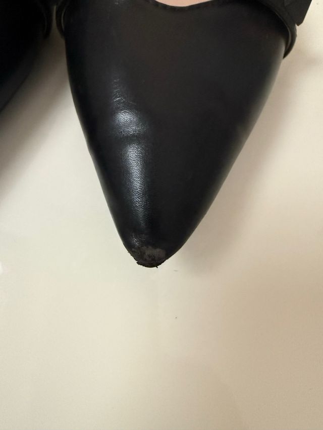 Ballerine nere con borchie - Scarpe punta