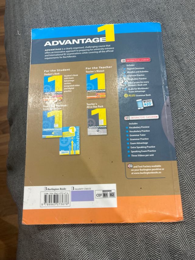 ADVANTAGE FOR BACHILLERATO 1. ST'S BOOK (2017)