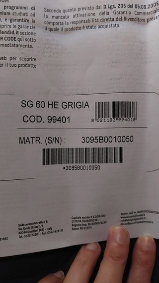 Stufa a gas Olimpia Splendid - prov. di Piacenza