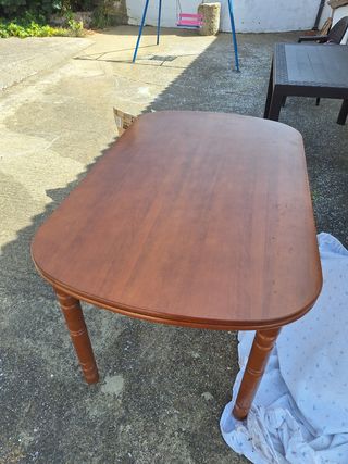 Mesa extensible madera marrón
