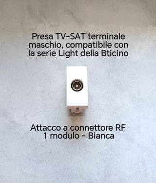 Presa TV-SAT terminale compatibile con serie Light