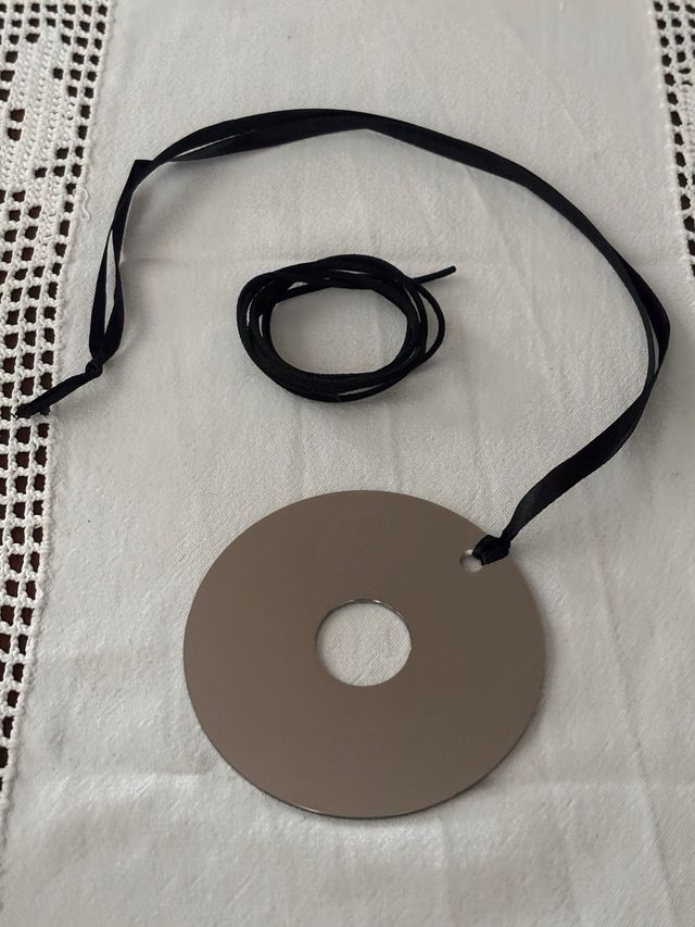 Collana trendy-rock | Ciondolo tondo