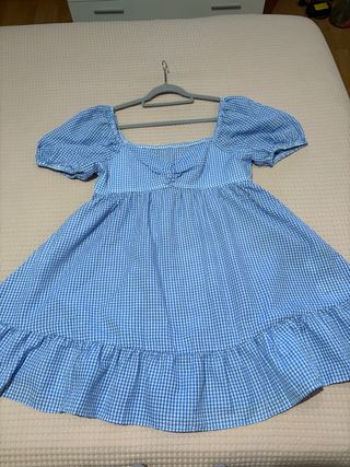 Vestido Vichy azul