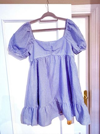 Vestido Vichy azul