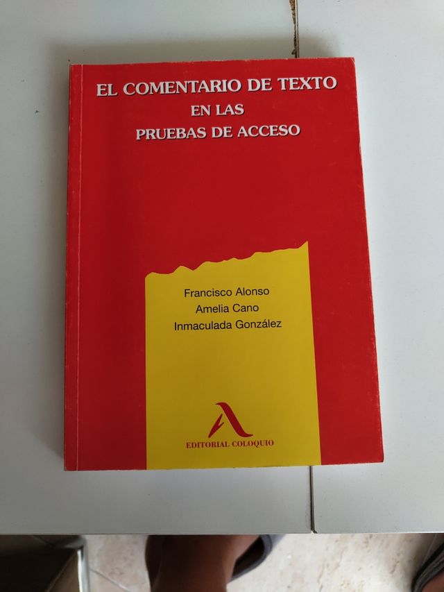 COMENTARIO DE TEXTO EN LAS PRUEBAS DE ACCESO