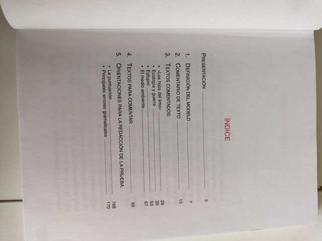 COMENTARIO DE TEXTO EN LAS PRUEBAS DE ACCESO