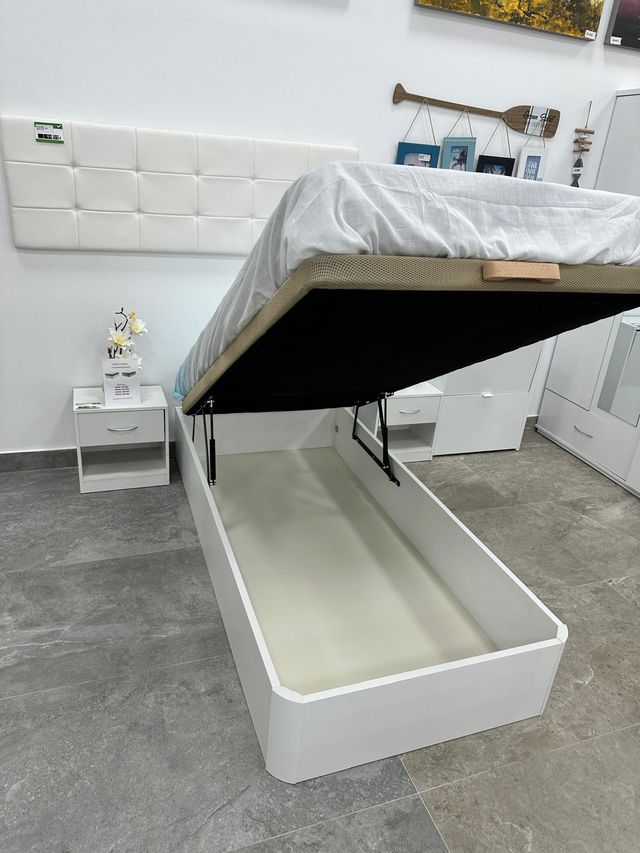 Canapé blanco 90cm - cabecero