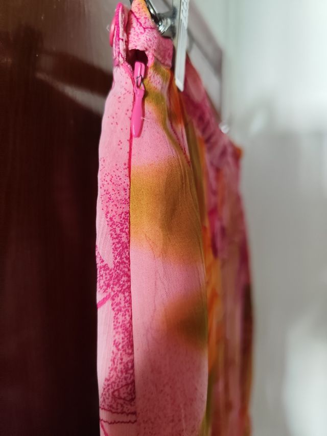 Traje floral mujer: blusa & falda