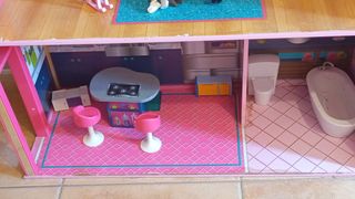 Casa Muñecas Barbie 3 pisos con muebles incluidos