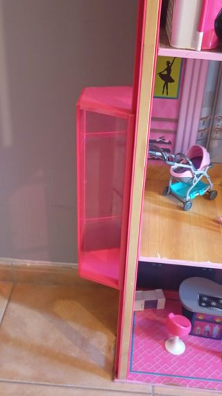 Casa Muñecas Barbie 3 pisos con muebles incluidos