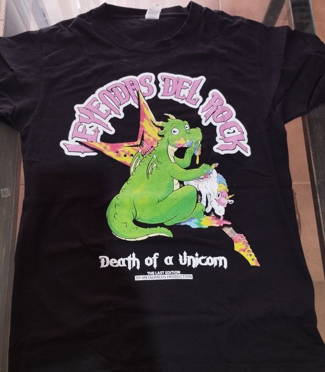 Camiseta Leyendas del Rock. Death of a unicorn