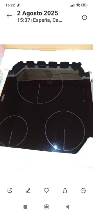 Vitrocerámica Zanussi nueva