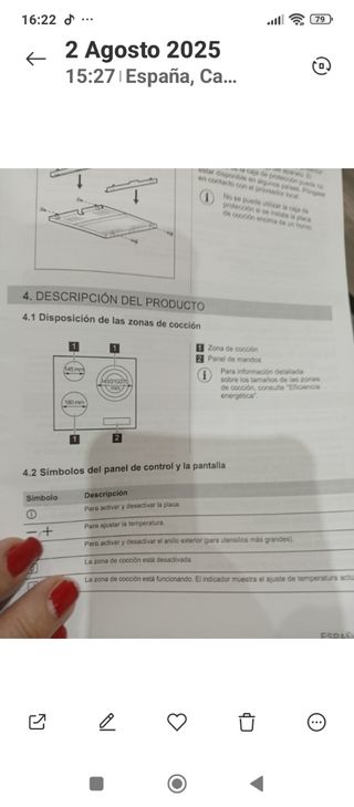 Vitrocerámica Zanussi nueva