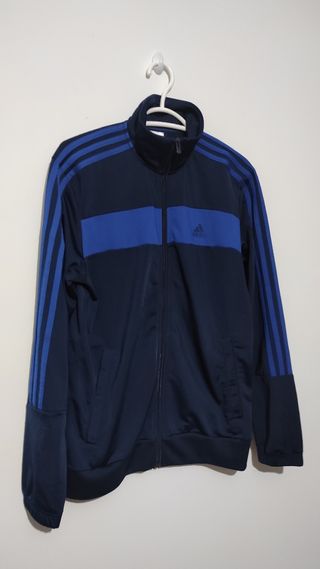 Sudadera Adidas azul con cremallera 