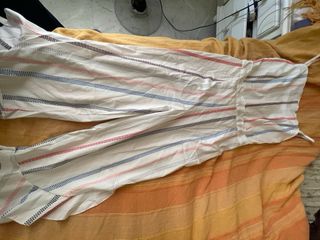 Vestido blanco rayas - como nuevo