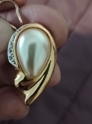 Pendientes vintage de plata 925 bañados en oro