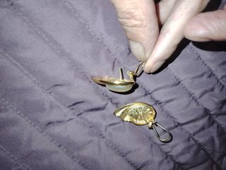 Pendientes vintage de plata 925 bañados en oro