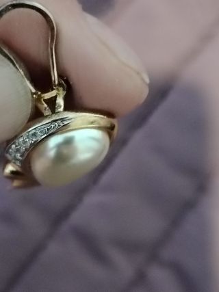 Pendientes vintage de plata 925 bañados en oro