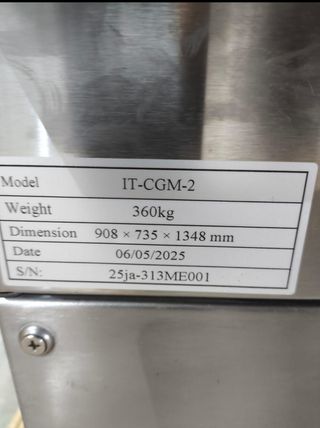 Horno parrilla carbón industrial