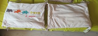 2 protectores cuna reversibles infantiles