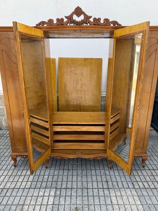 Armario clásico madera 4 puertas