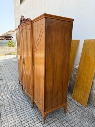 Armario clásico madera 4 puertas