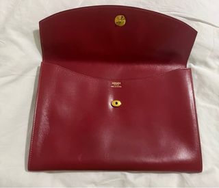 Portafoglio Hermès bordeaux 