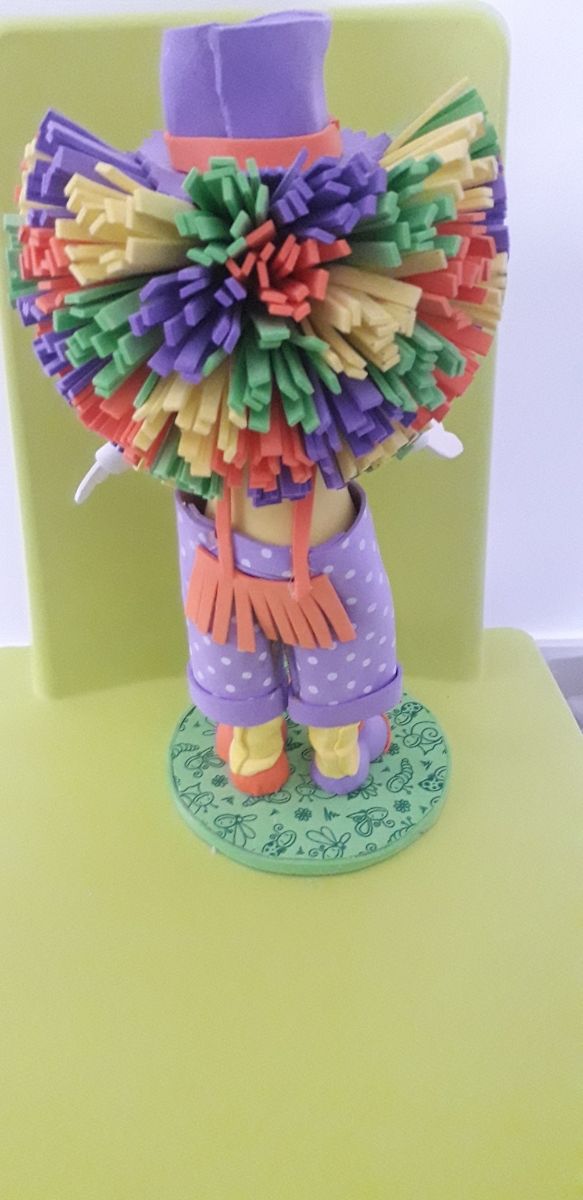 Muñeco payaso goma eva artesanal
