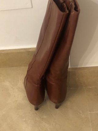 Botas Marrón Piel - Tacon