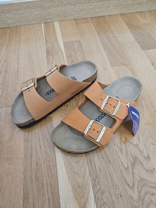 Sandalias Birkenstock Arizona T.38 naranjas