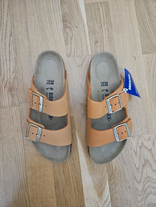 Sandalias Birkenstock Arizona T.38 naranjas