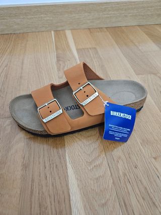 Sandalias Birkenstock Arizona T.38 naranjas