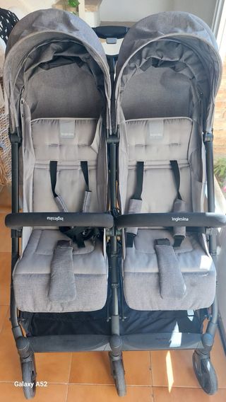 Silla gemelar Inglesina gris