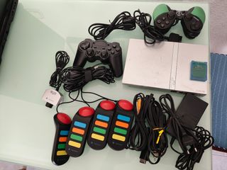 PS2 Slim Plateada + Extras