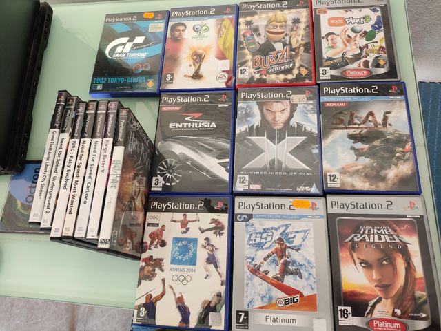 PS2 Slim Plateada + Extras