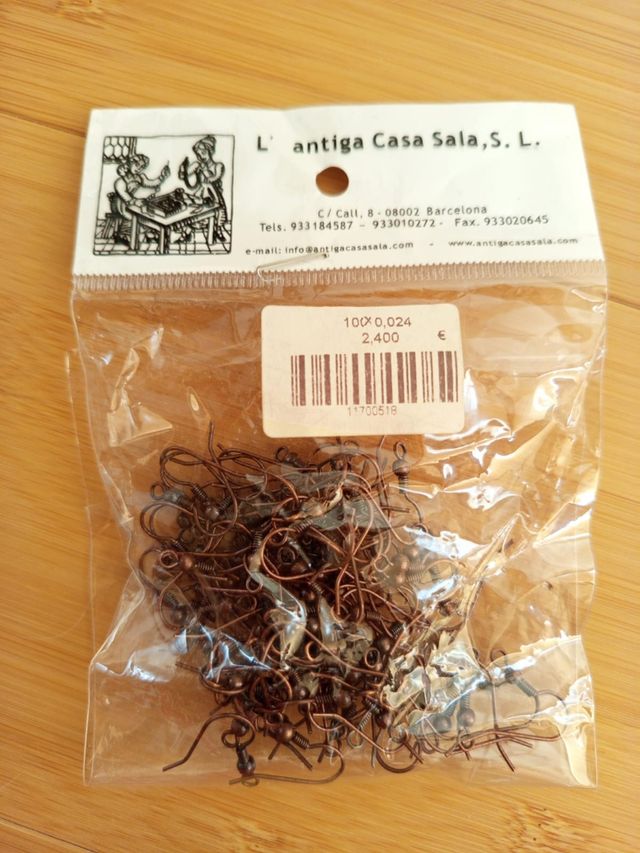 4 piezas bisutería multicolor