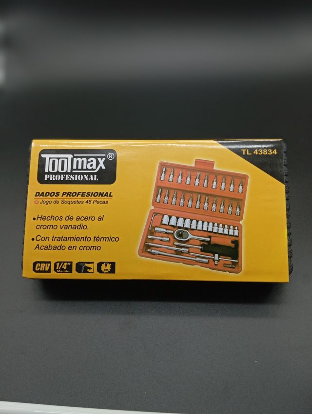 Juego llaves vaso 1/4" (46 piezas)