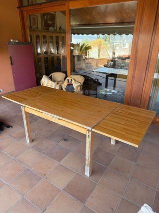 Mesa extensible madera maciza