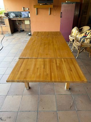 Mesa extensible madera maciza