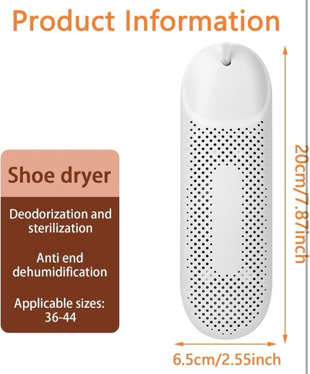 Secador eléctrico portátil para zapatos botas 360