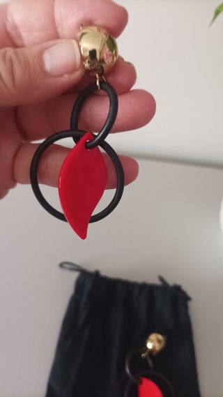 Pendientes Bimba y Lola rojos